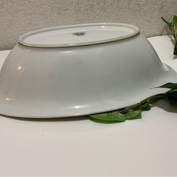 Noritake 5433 Floral Pattern Gold Trim Dish Oval Serving Bowl 10.5" x 7.5" G5 - Picture 11 of 12